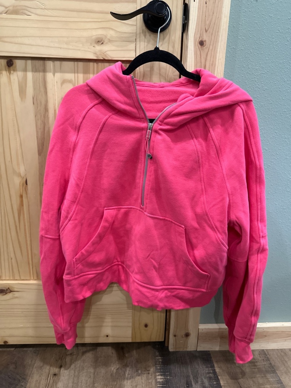 Lululemon Scuba Oversized Half-Zip Hoodie in Lip Gloss Pink